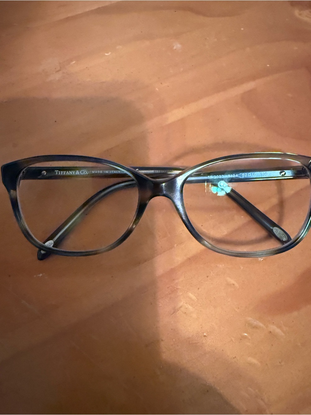 Tiffany & Co. Gray Cat-Eye Acetate Glasses
